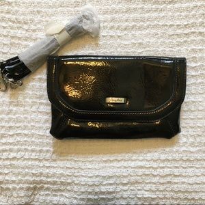 New Grace Adele black patent “Tess” Clutch